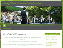 Tablet Screenshot of oberpfaelzer-seenland-musikanten.de